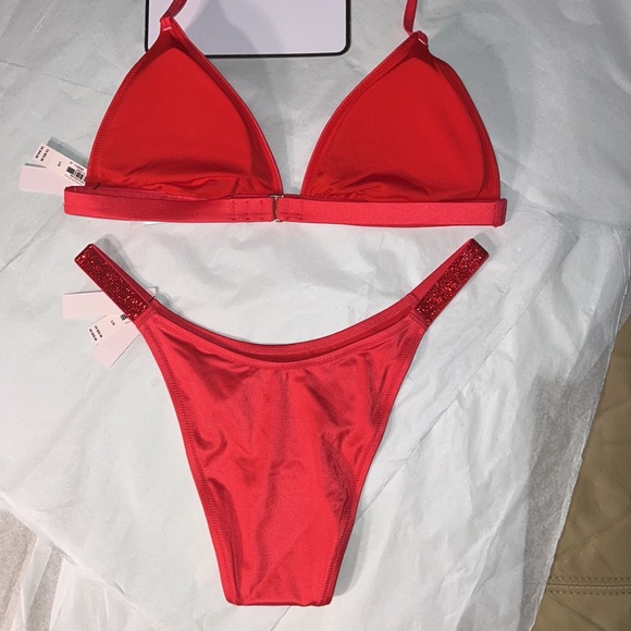 (L) 2pcs Victoria’s Secret Swim Bikini Rhinestones Set - Picture 12 of 12